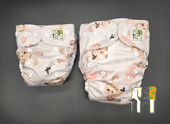 Mini kieszonka mikropolar króliczki, pieluszka wielorazowa – NappiMe