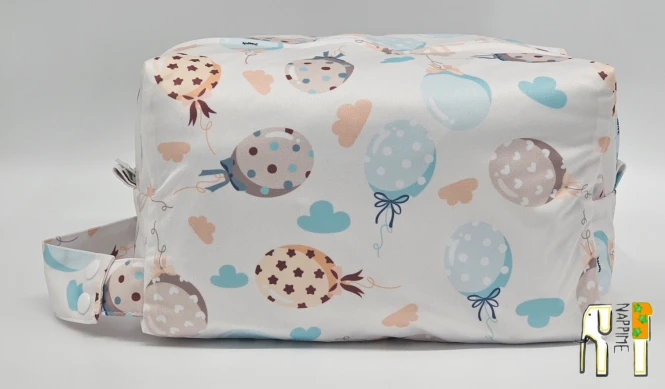 Torba na pieluskzi balony miętowe – NappiMe