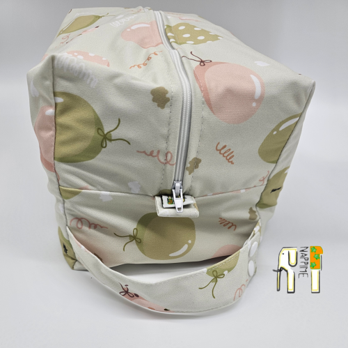 Torba na pieluszki balony zielone – NappiMe