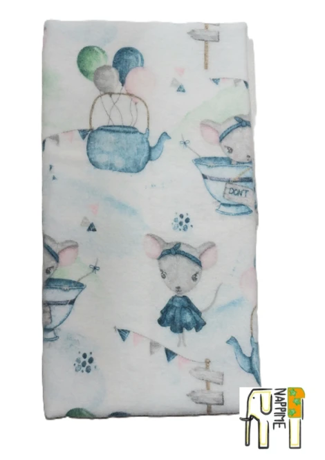 Pieluszka flanelowa myszki – NappiMe